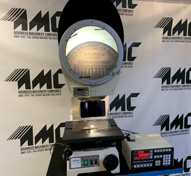 12" NIKON Model V-12BD Bench Top Vertical Beam Optical Comparator.