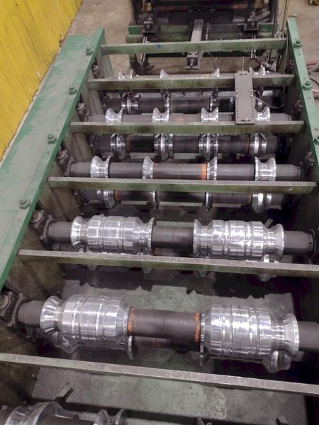 36" HI-RIB AG PANEL LINE: 14 STAND BRADBURY MODEL M2.548-14 ROLLFORMER &amp; AIRAM CUTOFF PRESS: YOBRO #26013