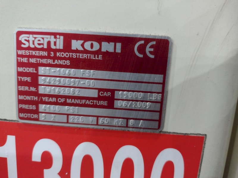 (4) 13,000 LBS STERTIL-KONI MODEL ST-1060 HEAVY DUTY MOBILE COLUMN LIFT JACKS: STOCK #23064