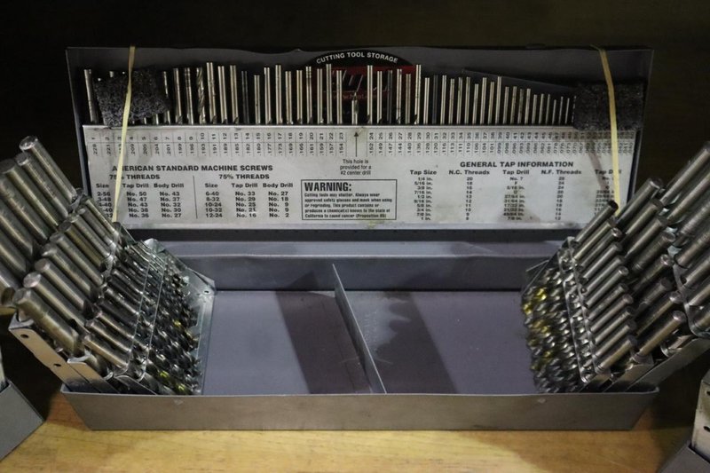 Huot Drill Indexes with Drills (3): Fractional, Letter and Decimal Drills- Auction Item