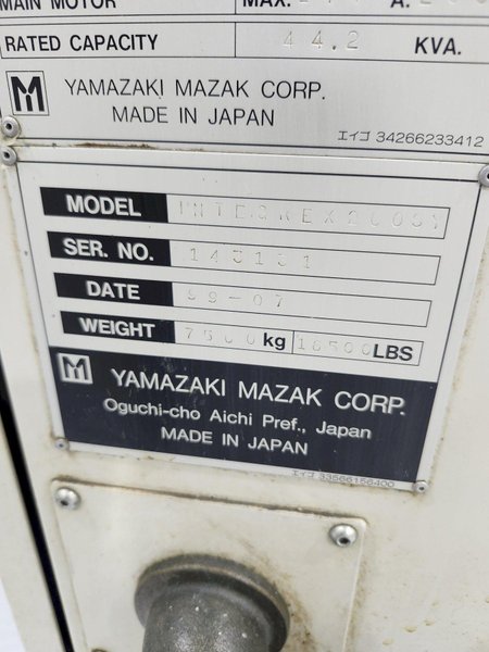Mazak Integrex 200SY Multi-tasking CNC Turning and Milling Center, New 1999 - Complete Rebuild in 2023