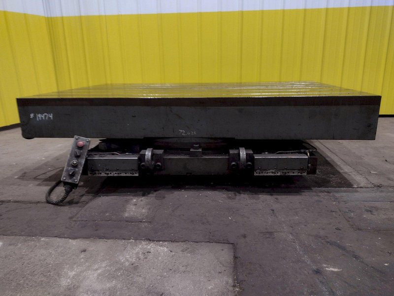 48&quot; X 72&quot; T-SLOTTED POWERED ROTARY TABLE: STOCK #19474