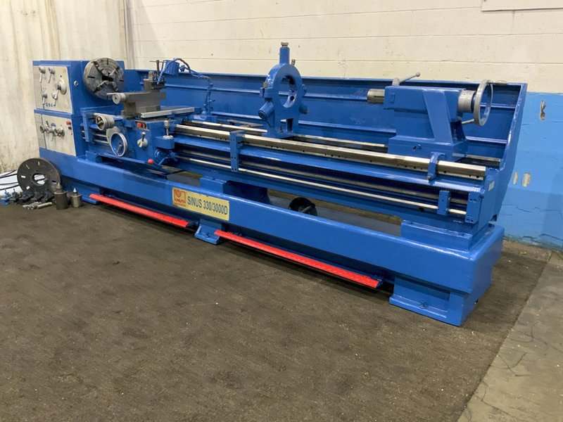 26" X 118" KNUTH MODEL SINUS 330/3000D GAP BED ENGINE LATHE: STOCK #80573
