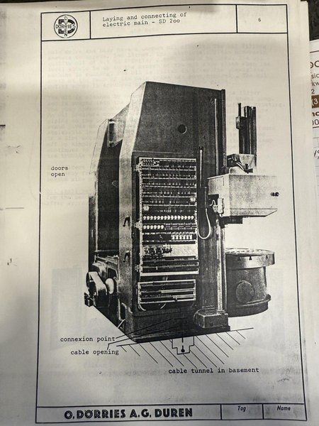110&quot; DORRIES 3-HEAD VERTICAL TURRET LATHE VTL, 60&quot; PART HEIGHT: YOBRO #23904