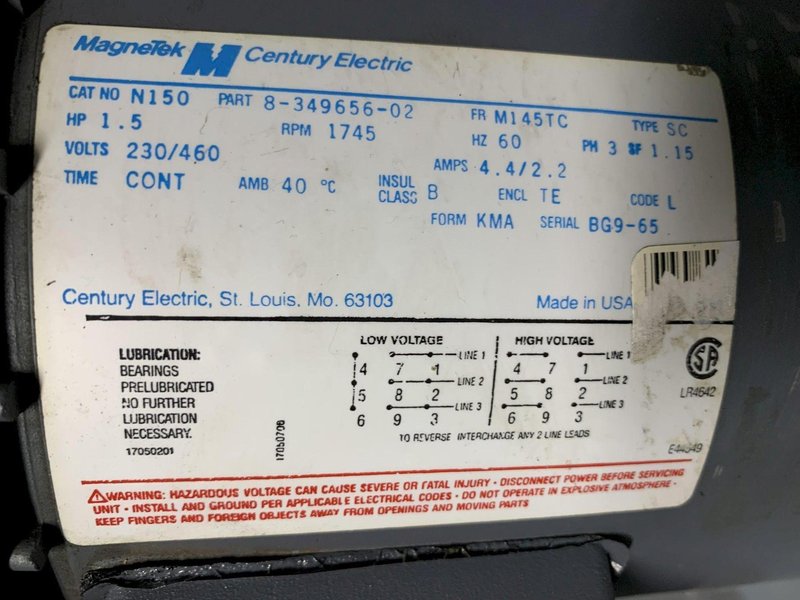 Nobles Spin Dryer Model 9263-1262