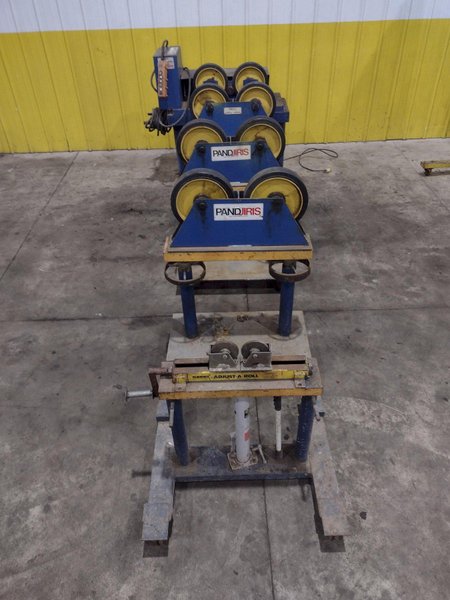 6,000 LB PANDJIRIS MODEL PIPER 3 TANK TURNING ROLLS, DRIVE &amp; IDLERS, 110V : YOBRO 24750