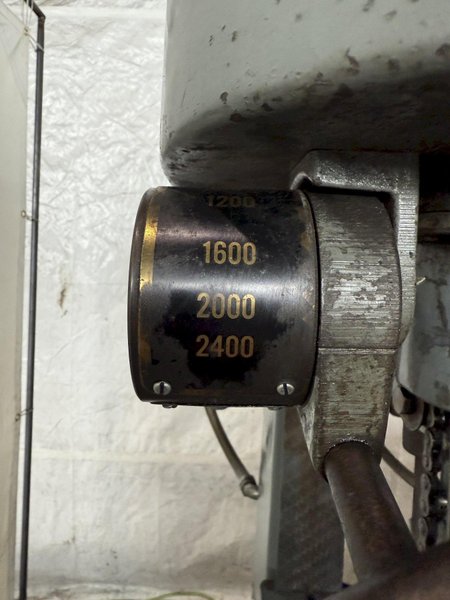 6-SPINDLE ALLEN VARIABLE-SPEED GANG DRILL PRESS. STOCK # 0550325