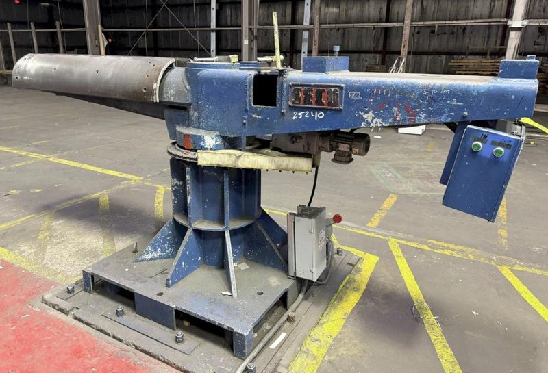 20,000 LBS X 54" SECO COIL TAKE OFF STORAGE POWERED ROTATION TURNSTILE. STOCK # 0537026