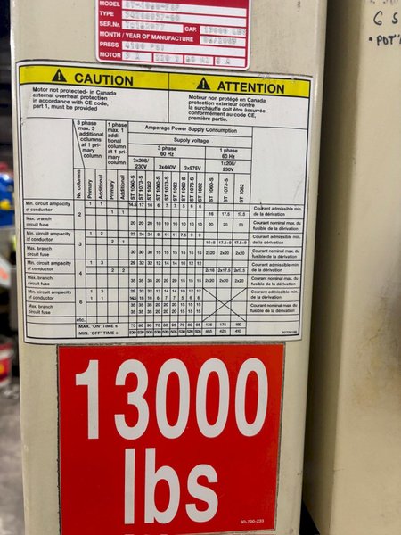 (2) 13,000 LBS STERTIL-KONI MODEL ST-1060 HEAVY DUTY MOBILE COLUMN LIFT JACKS: YOBRO #24508