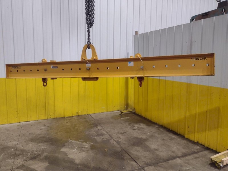 10,000 LBS X 128" X 10" CALDWELL MODEL #17-5-10 SPREADER BAR: YOBRO #24577