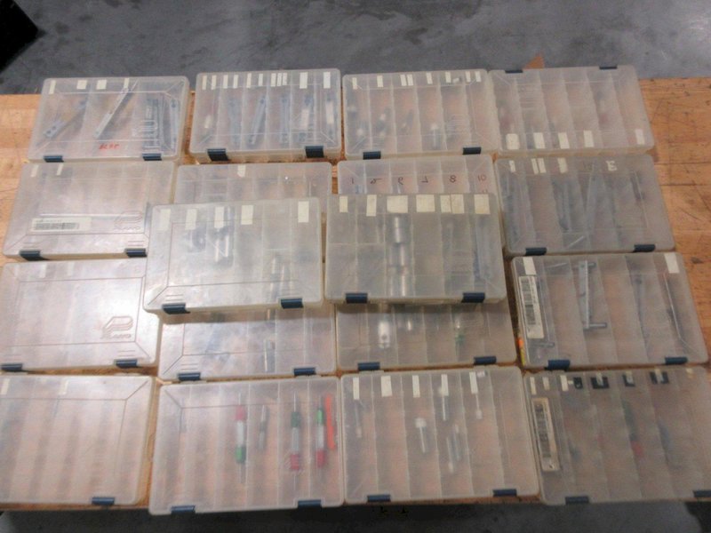 Guage Pins, Go/No-Go Pin Sets and Holders in Plano Plastic Divider Cases, Various Diameters- Auction Item