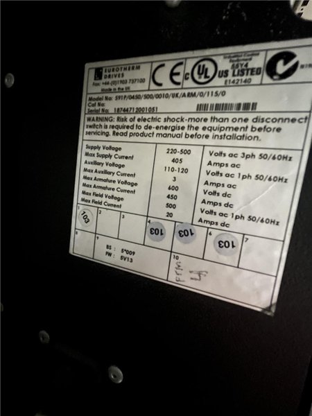 Black Clawson Used 6XTR 6&quot; Single Screw Extruder