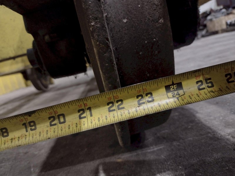 16 TON (32,000 LBS) x 46&quot; x 80&quot; HEAVY DUTY RAIL MOUNTED PORTABLE TRANSFER CART: YOBRO #24226