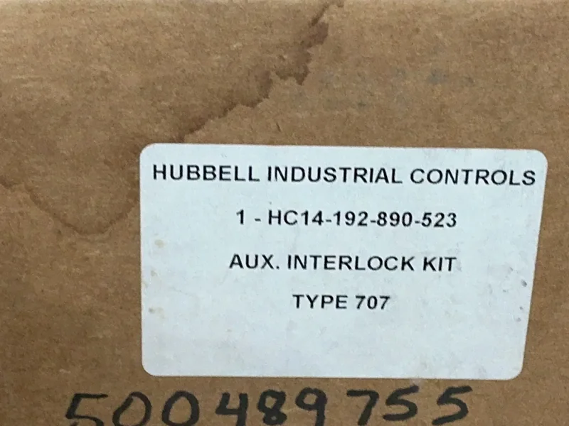 HUBBELL AUXILIARY CONTACT INTERLOCK KIT  -  HC14-192-890-523