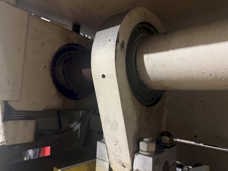 48” WIDE x 30 HP MECHANICAL IN-LINE COIL PRESS &amp; SHEAR WITH PLC VARIABLE SPEED DRIVE: STOCK #22968