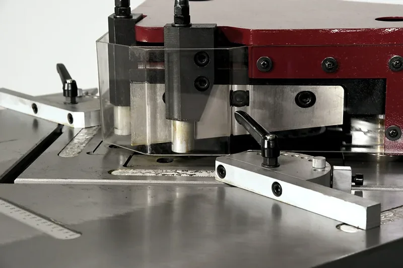 NEW 1/4&quot; x 10&quot; GMC MODEL HN-25HA HYDRAULIC SHEET METAL NOTCHER WITH FIXED ANGLE