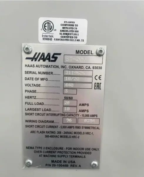2020 HAAS ST-20Y | Lathes, CNC (3-Axis or More)