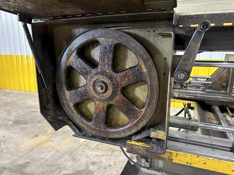 18" X 27" HYDMECH MODEL #S-25A AUTOMATIC HORIZONTAL MITER SAW WITH NESTING &amp; PLC100 CONTROL: STOCK #21001