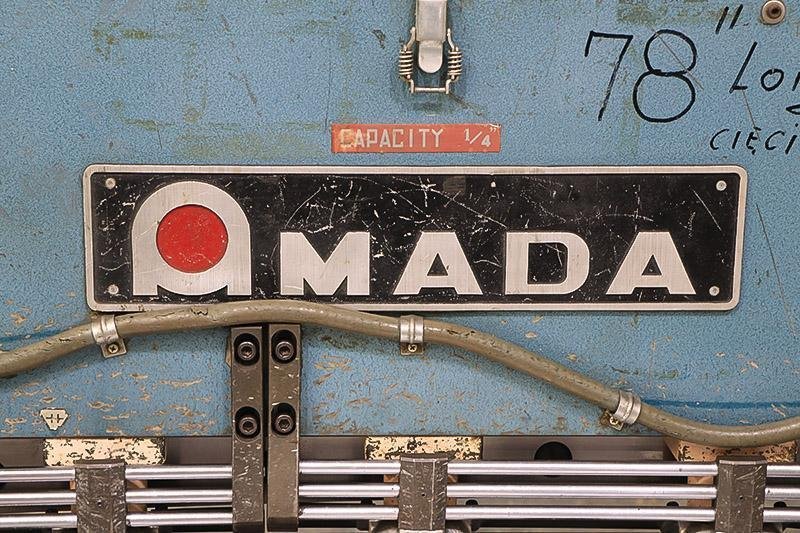 1/4&quot; x 6&#039; AMADA MECHANICAL SHEAR MODEL M-2060