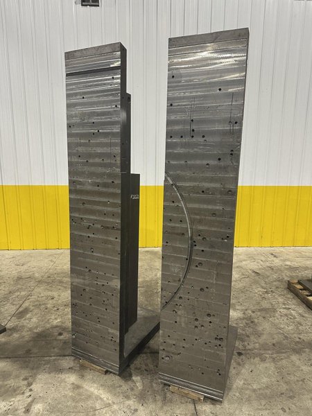 20&quot; W X 36&quot; X 100&quot; HIGH PAIR OF 2 STEEL ANGLE PLATES: STOCK #22222