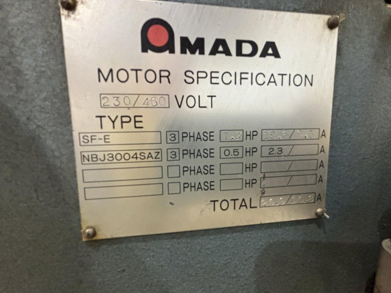 6&#039; X 1/4&quot; AMADA MODEL #M-2060 MECHANICAL POWER SHEAR: STOCK #20973