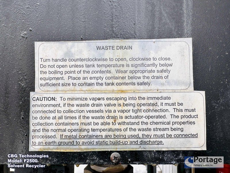 CBG Technologies Model: F2500  ||  Solvent Recycler