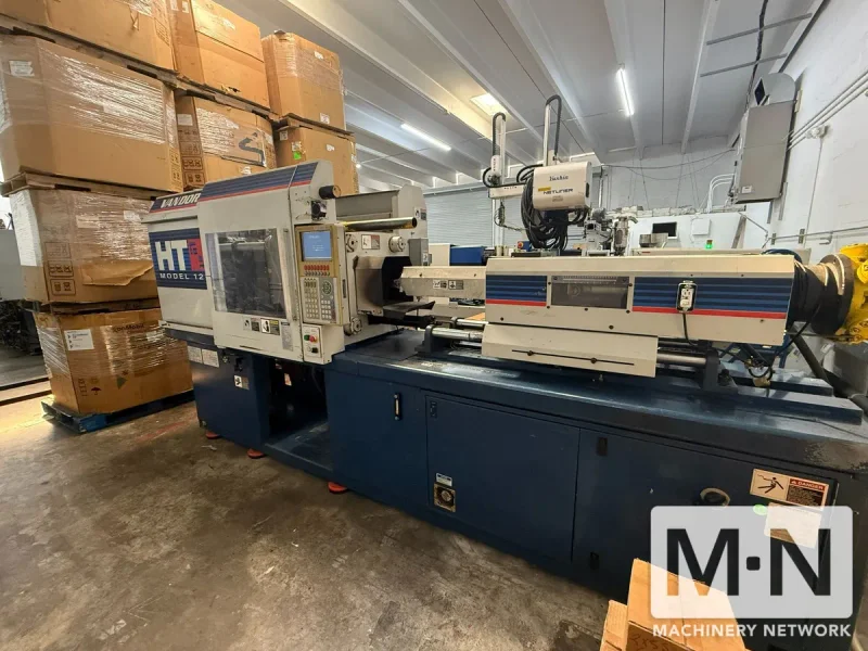 120 TON 8 OZ VAN DORN MODEL 120HT-8F INJECTION MOLDING MACHINE MFG 2002