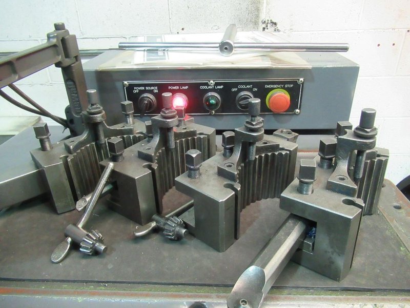 Hwacheon HL580 28/39&quot; x 79&quot; Gap Bed Engine Lathe,  2-Axis DRO, Geared Head, 19-1/2&quot; Chuck, 3&quot; Hole, (2) Steady Rests, QC Tool Post, Tailstock- Auction Item