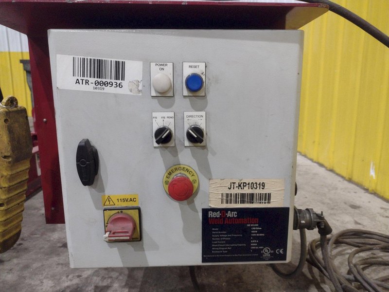 10,000 LB 5 TON RED-D-ARC MODEL #CR5 TANK TURNING ROLLS, POWER &amp; IDLER 110V POWER: YOBRO #24746