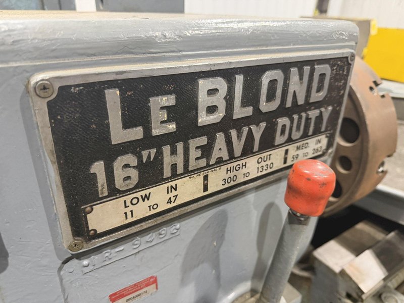 20/48" X 72/112" LEBLOND MODEL #16 HEAVY DUTY SLIDING GAP BED ENGINE LATHE 2" HOLE : YOBRO #25980