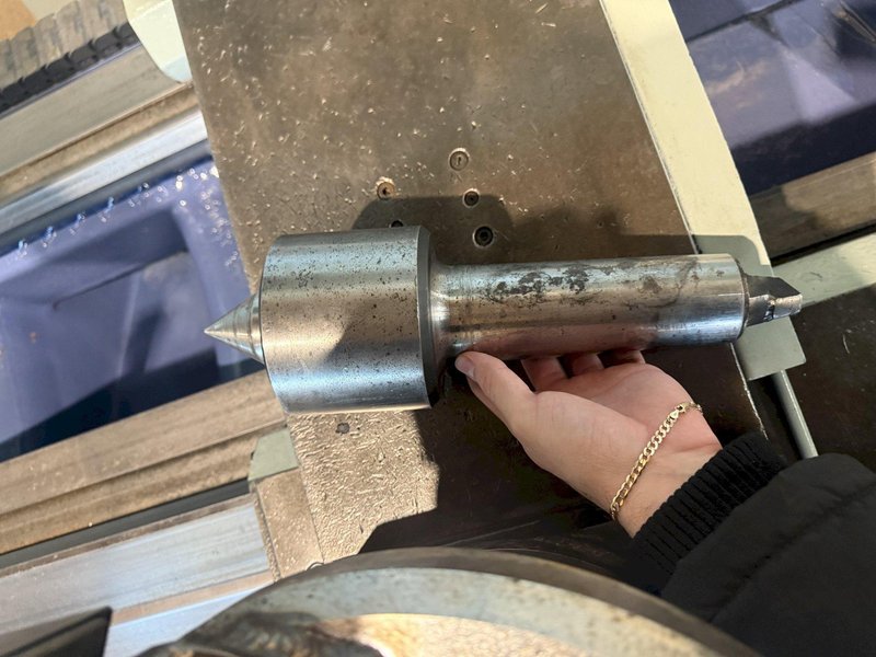 38.6" X 197" HWACHEON MEGATURN 95 CNC 9" HOLLOW SPINDLE OIL FIELD LATHE. STOCK # 0882125