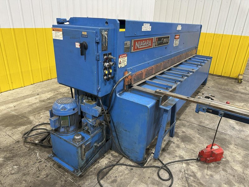 10&#039; X 10 GAUGE NIAGARA MODEL #SPARTAN SP10-10 HYDRAULIC SHEAR: STOCK #22633