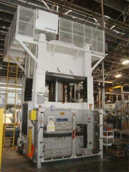 1000 TON WILLIAMS &amp; WHITE 96&quot; X 48&quot; BED 4-POST HYDRAULIC PRESS: STOCK# 15313