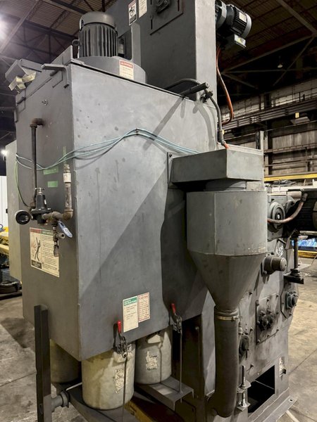 6 CU FT WHEELABRATOR MODEL WTB-6 TUMBLAST BELT TYPE BLAST CLEANING MACHINE: YOBRO #25940