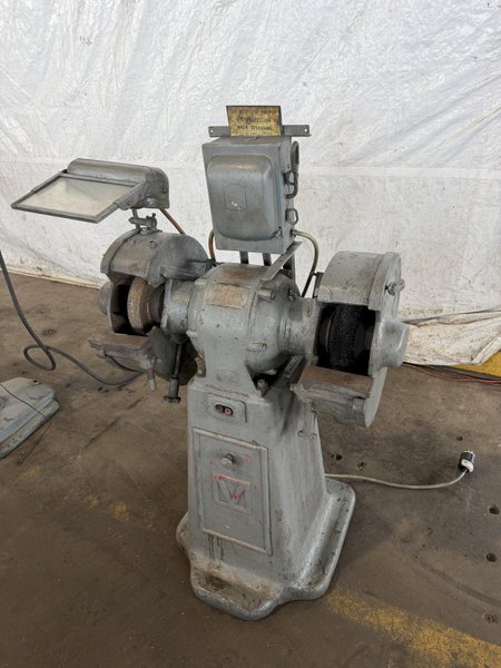 3 HP MARSCHKE DOUBLE END PEDESTAL GRINDER . STOCK # 0221826