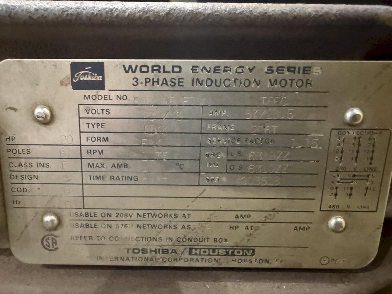 100 TON X 64" WIDE STAMCO MODEL #810-64 CUTOFF PRESS, WITH AIR CLUTCH: YOBRO #24793