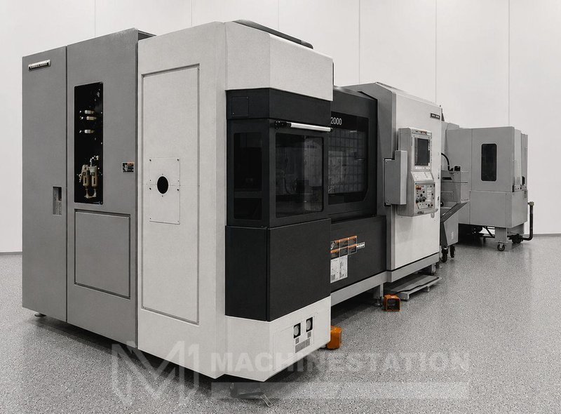 DMG Mori Seiki NTX2000/1500S Multi-Axis CNC Lathe with Milling Spindle, Lower Turret.