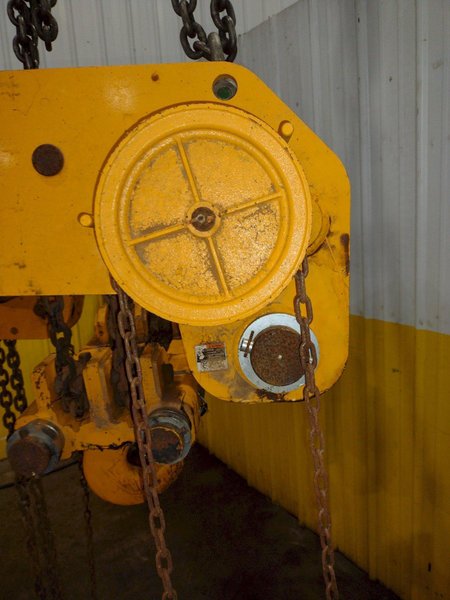 10 TON HARRINGTON MODEL #SHB100 CHAIN HOIST &amp; TROLLY: YOBRO #25079
