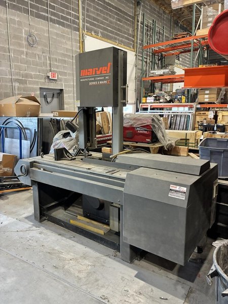 18″ x 22″ Marvel Series 8 Mark-II Vertical Tilt-Frame Bandsaw, 2017 – Less than 10 Hours