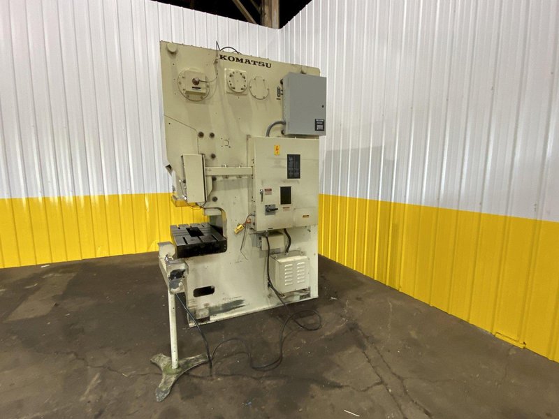 80 TON KOMATSU MODEL #OBP80 OBS GAP FRAME STAMPING PRESS, 3" STROKE: STOCK #18758