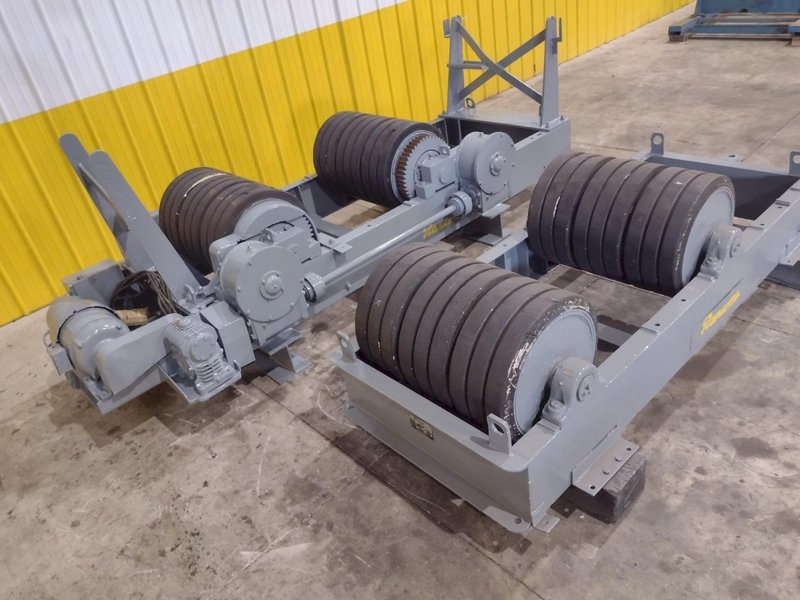 120 TON (240,000 LBS) RANSOME PANDJIRIS POWERED TANK TURNING ROLLS, POWER &amp; IDLER: STOCK #23143