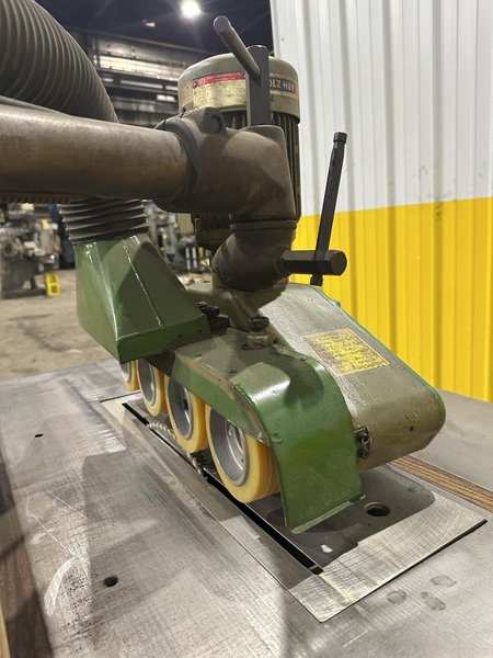 NORTHFIELD #4 POWERED TABLE SAW WITH MOTORIZED FEED ROLLS: STOCK #23080