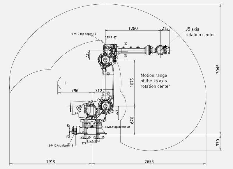 Fanuc Milling Robot X: 10 500 / Y: 3045 / Z: 3500 mm CNC
