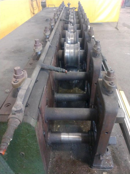 10 STAND X 2&quot; ARBOR X 8&quot; ROLL SPACE TISHKEN MODEL #10-MW-2 ROLLFORMER: STOCK #14586