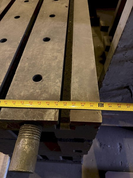 24" WIDE X 128" LONG X 36" TALL T-SLOTTED BOX TYPE HEAVY DUTY RISER SET(3X TOTAL). STOCK #0548726