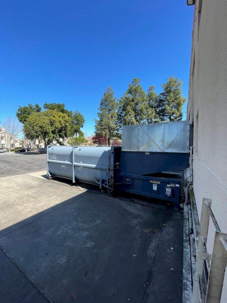 JV Manufacturing CRAM-A-LOT Compactor w/ Baycon Container