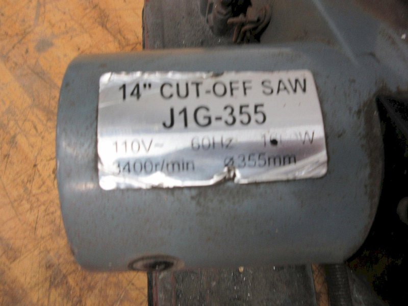 14" Abrasive Chop Saw with Quick Adjust 45 Degree Swivel Vise- Auction Item