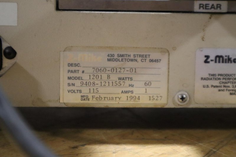 Z-Mike Model 1201B Laser Micrometer- Auction Item