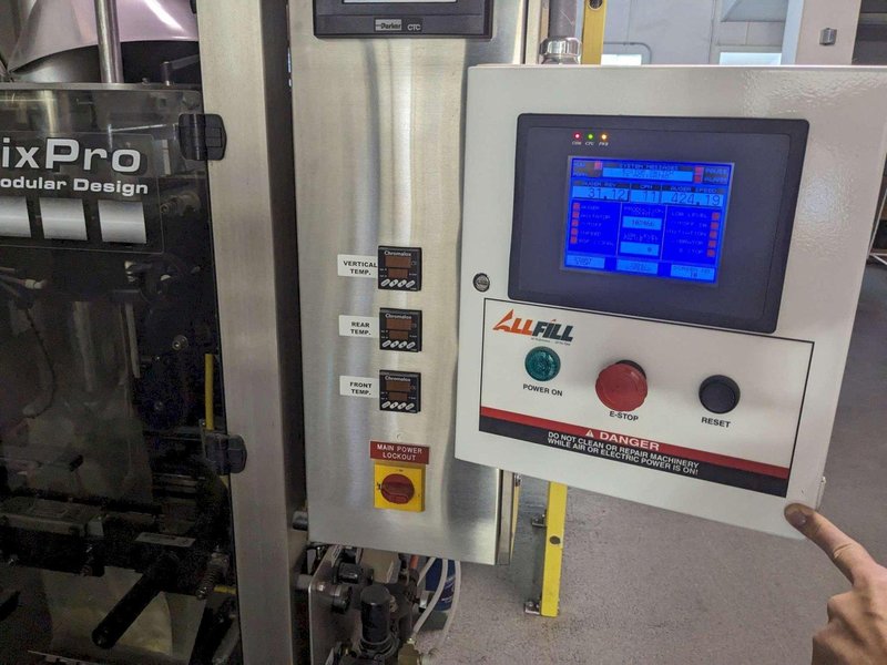 AllFill B-600 Semi-Automatic Auger Filler, 2009 – With Mezzanine, Video Available