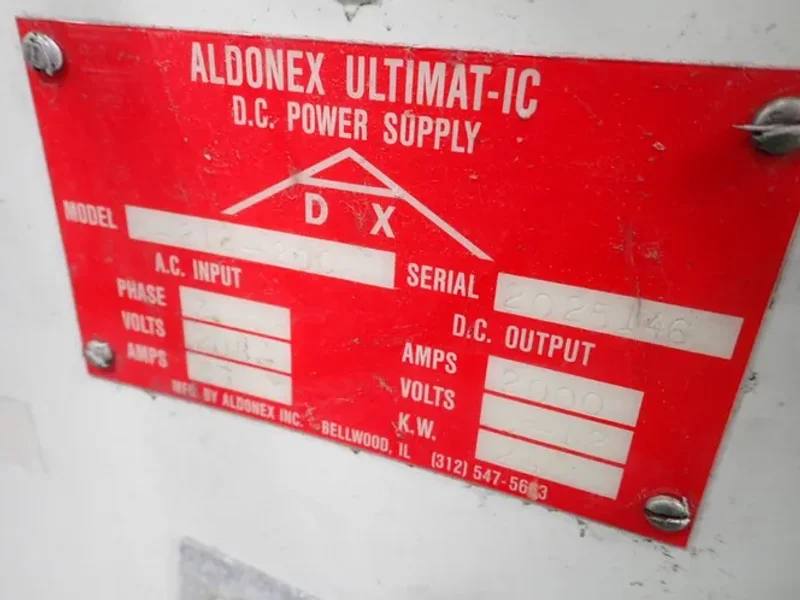 ALDONEX INC D.C. POWER SUPPLY   -  0-212-200